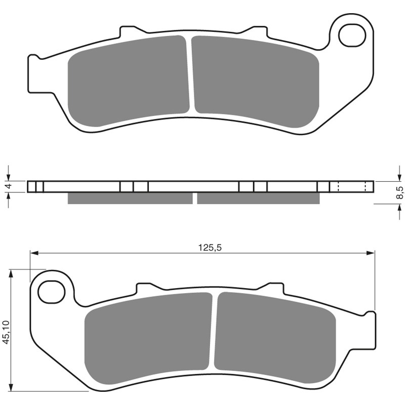GOLDFREN Jarrupalat 055 Ceramic carbon AD HONDA