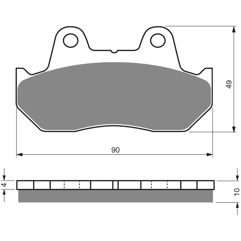 GOLDFREN Jarrupalat 050 Ceramic carbon AD HONDA