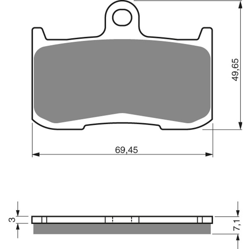 GOLDFREN Jarrupalat 207 Ceramic carbon AD INDIAN, KAWASAKI, SUZUKI, TRIUMPH, VICTORY