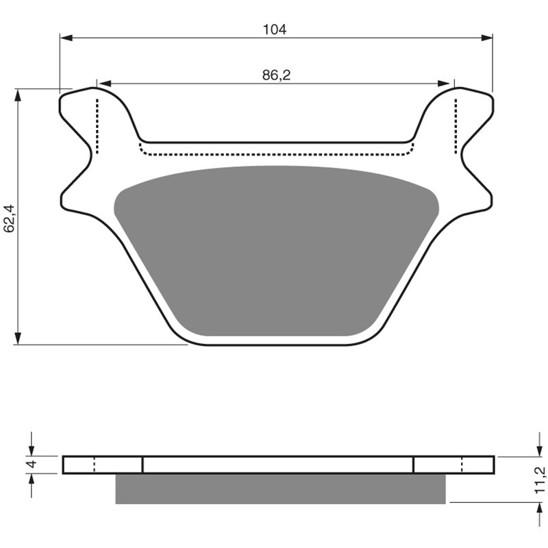 GOLDFREN Jarrupalat 056 Ceramic carbon AD HARLEY-DAVIDSON
