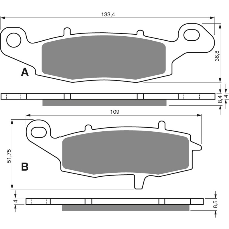 GOLDFREN Jarrupalat 104 Ceramic carbon AD KAWASAKI, SUZUKI