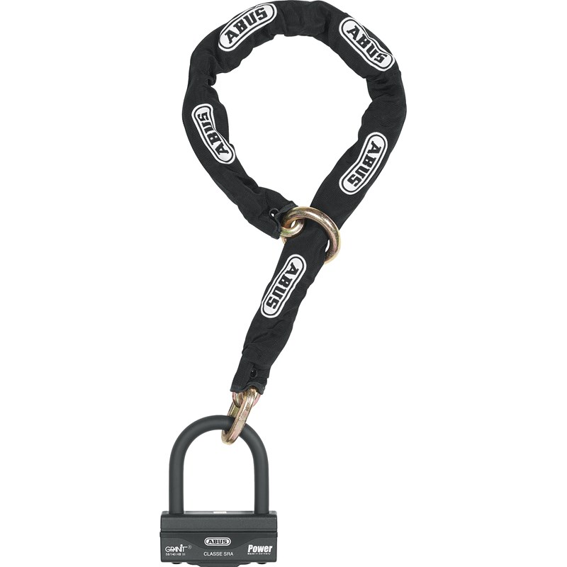 ABUS Ketjulukko Granit 58/140HBIII100 + 12KS120 black loop