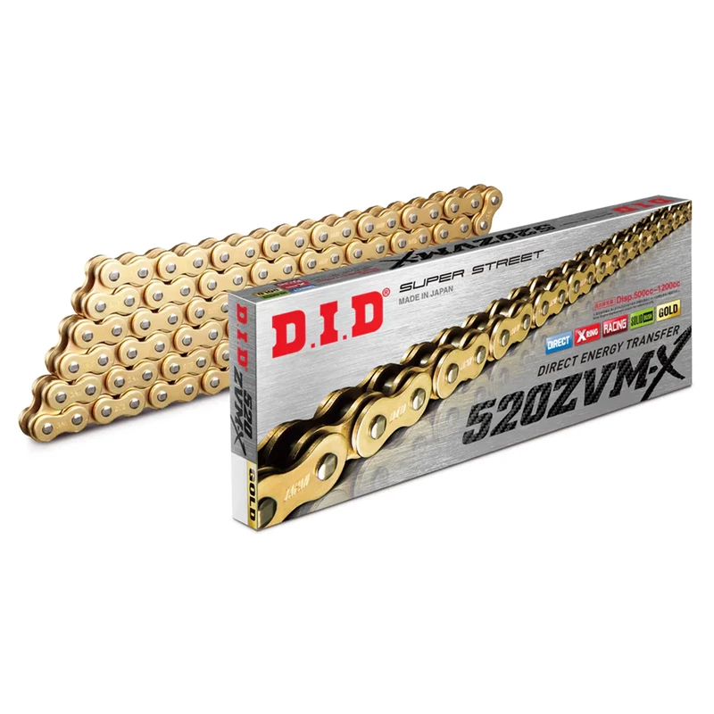 D.I.D 520ZVM-X G&G Ketju + yhdistävä lenkki niittityyppi (ZJ)