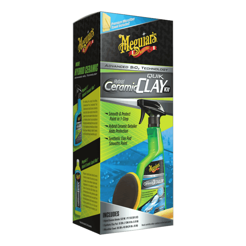 Meguiar’s Hybrid Ceramic Quik Clay Kit Puhdistussavi-setti