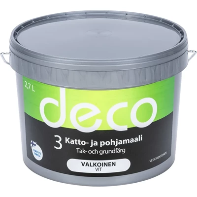 Deco Katto- ja pohjamaali 2,7L valkoinen
