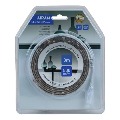 Airam LED Strip Power 12V 7,2W/m 830 3m Valonauha