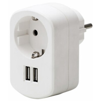 Airam USB adapteri 2xUSB 3,1A