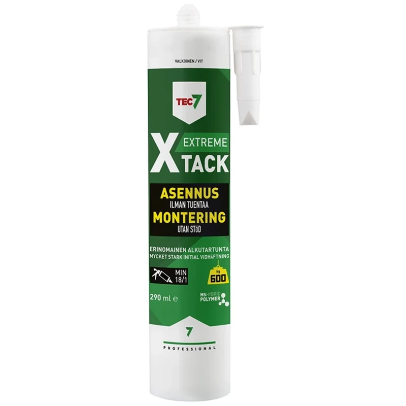 X-Tack asennusliima 290ml, Valkoinen