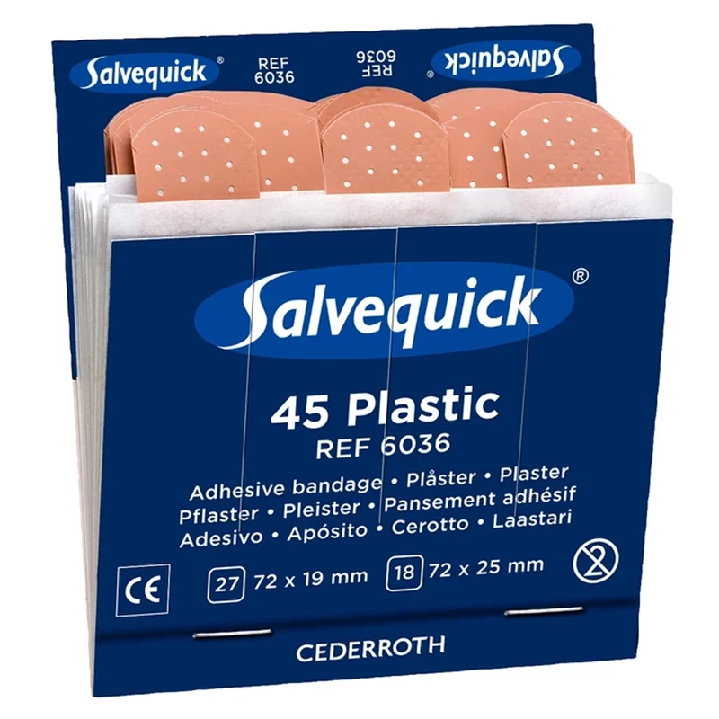 Laastari muovi 6X45KPL SALVEQUICK