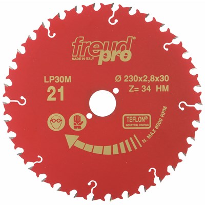 Sirkkelinterä 230X2,8X30mm Z34 Kovametalli