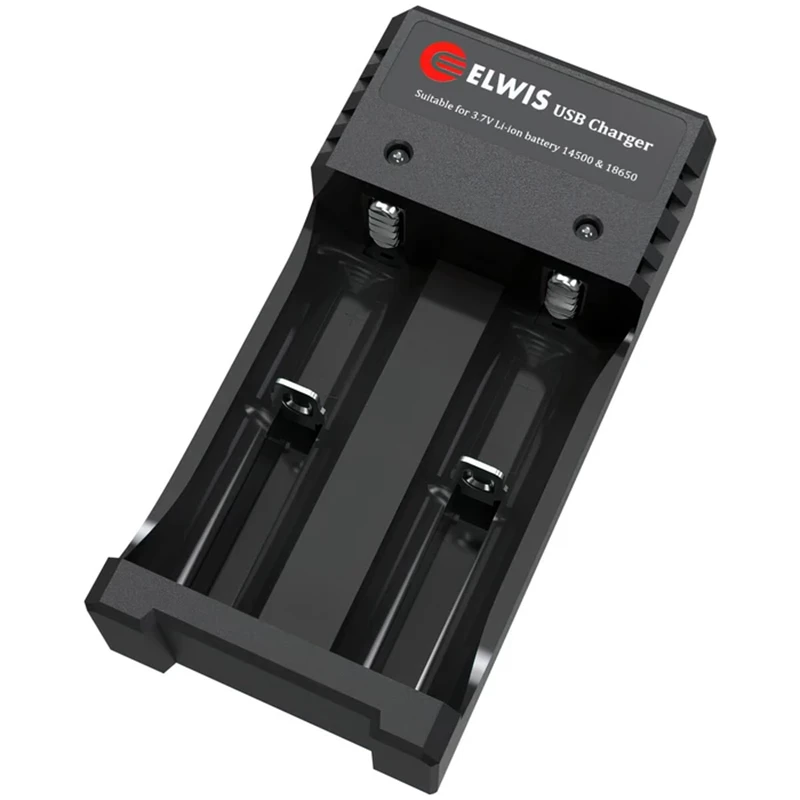 Laturi 2x18650 akuille Micro USB Elvis