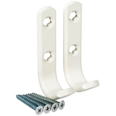 Vaatekoukku valkoinen 18x80mm