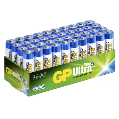 GP Ultra Plus Alkaline AAA-patteri LR03 40-pack