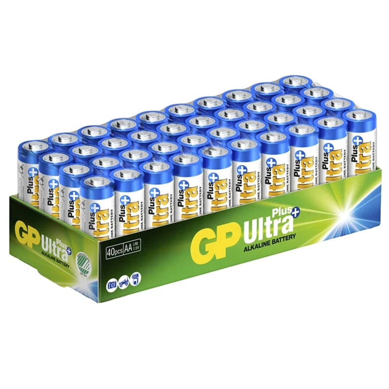 GP Ultra Plus Alkaline AA-patteri LR6 40-pack