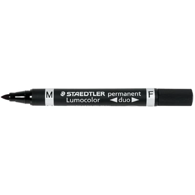 Merkkauskynä Musta 5/1mm STAEDTLER LUMOCOLOR DUO