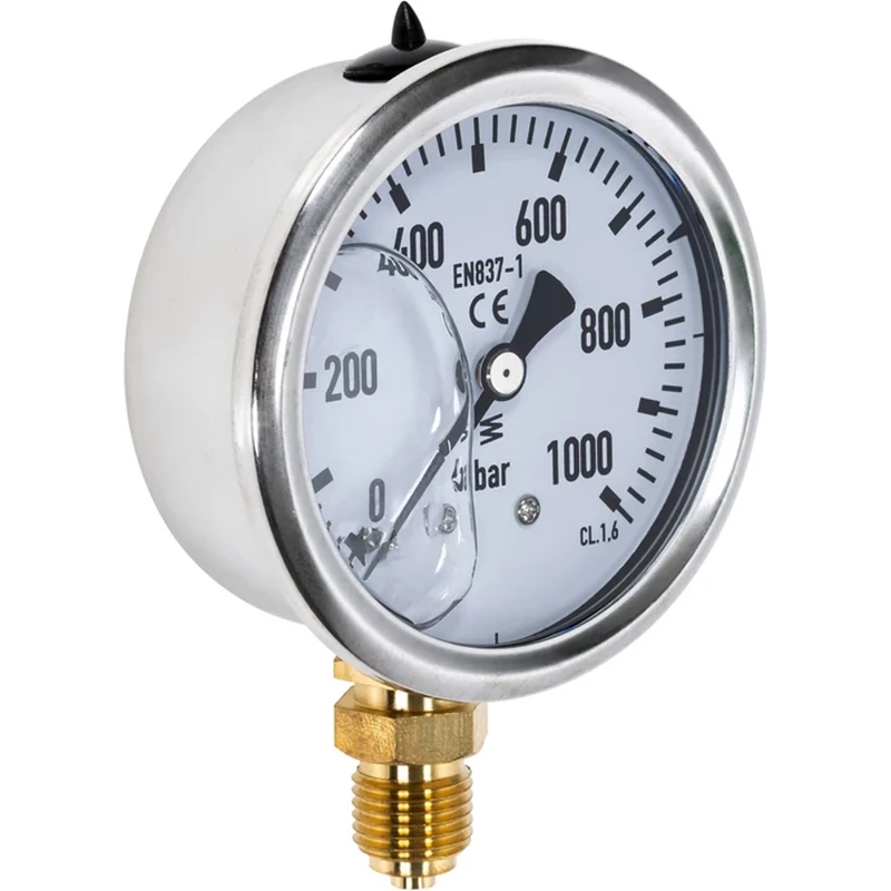 Painemittari 1000BAR 63MM 1/4 Alakiinnitys IP