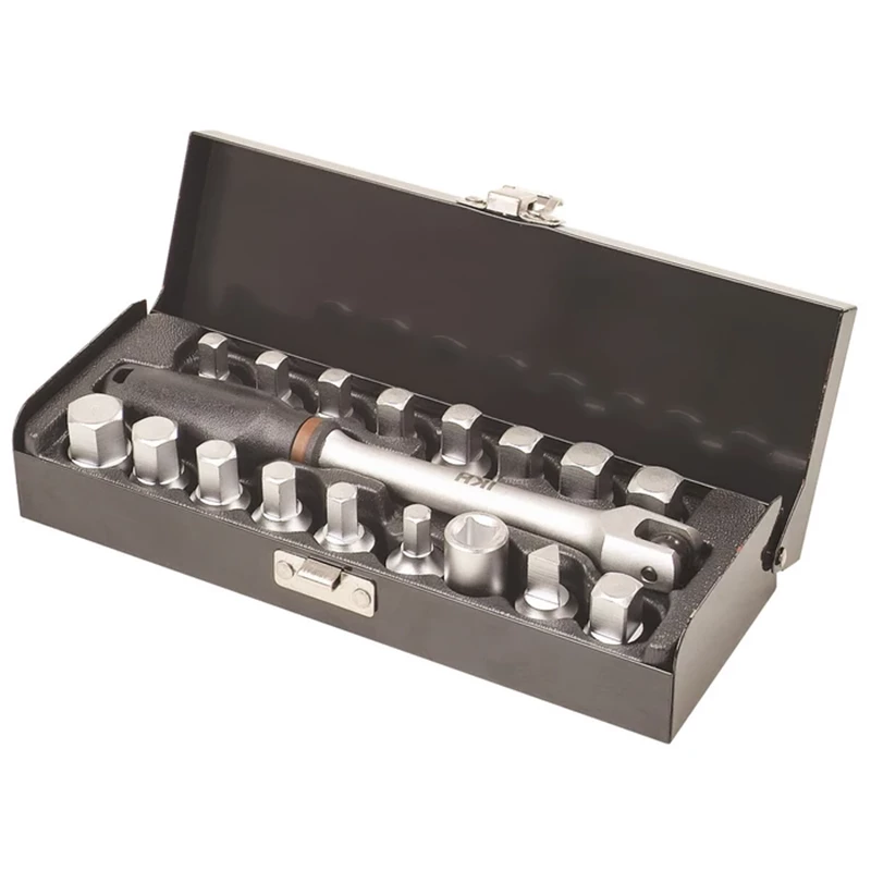 Hylsysarja 3/8" öljytulpeille 18-os.