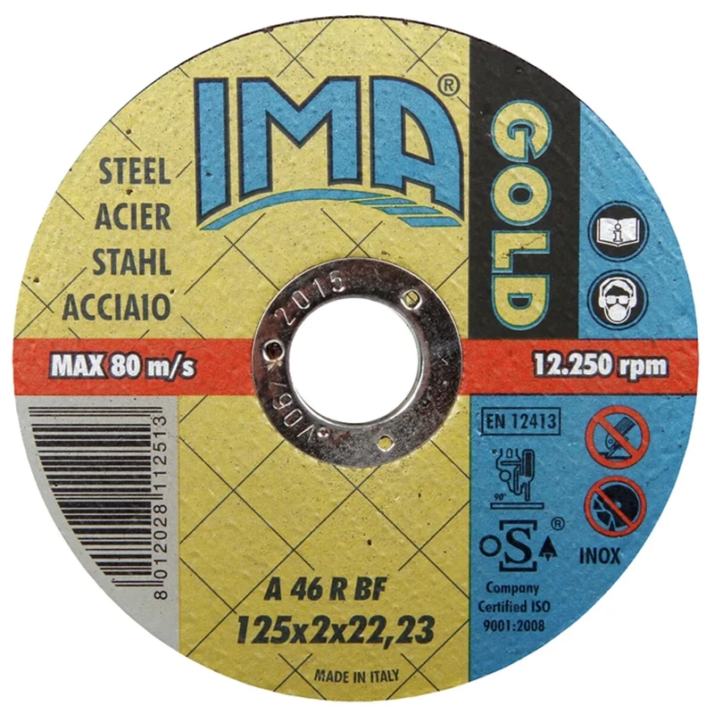 Katkaisulaikka 125x2,0x22,2mm Gold