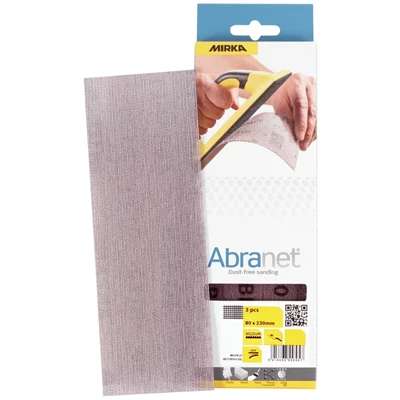 Hiomapaperi 80x230mm P120 Abranet 3kpl