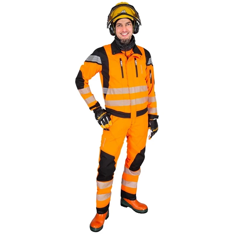 Takki S metsätyö fl.orans/musta, lk2 EN20471
