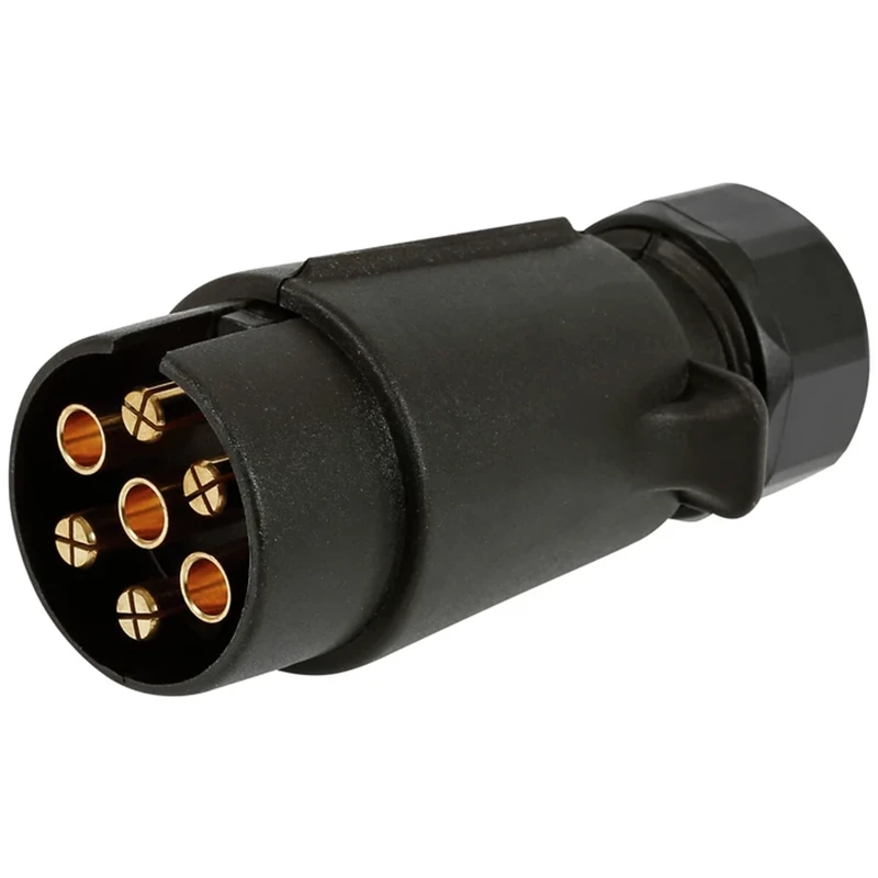 Pistoke 7-napainen muovia, lattaliittimet