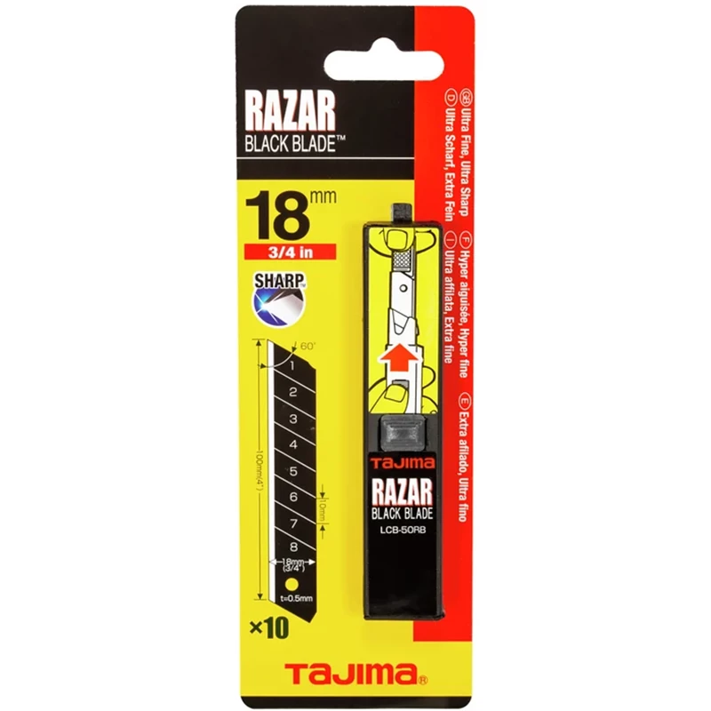 Katkoterät 18mm 10pl RAZAR BLACK LCB-50RB