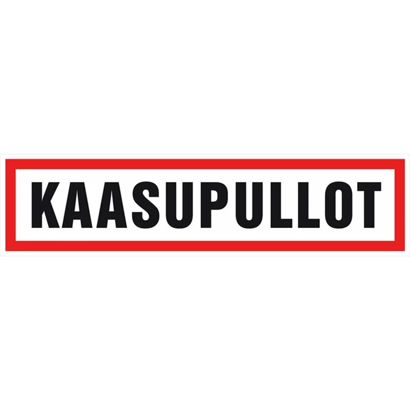Opaste 400x100 Kaasupullot, muovi