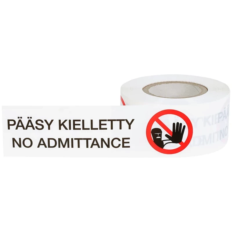 Varoitusnauha "Pääsy kielletty" 75mm x 150m