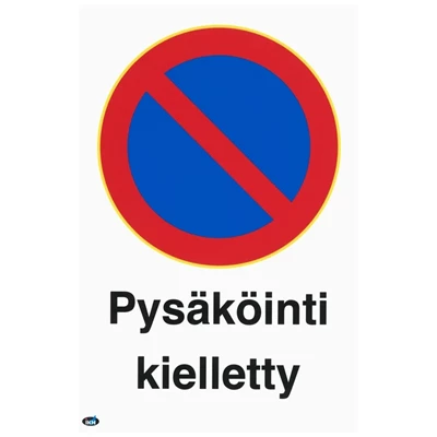 Opaste Pysäköinti kielletty 200x300 muovi