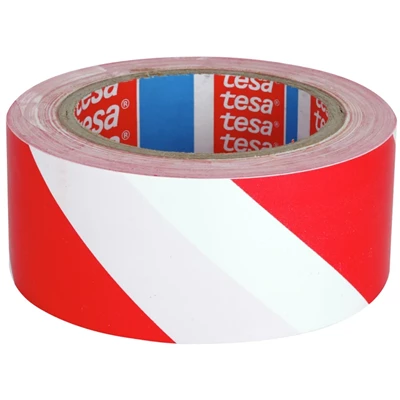 Varoitusraita 60760 puna-valk. 33m/50mm