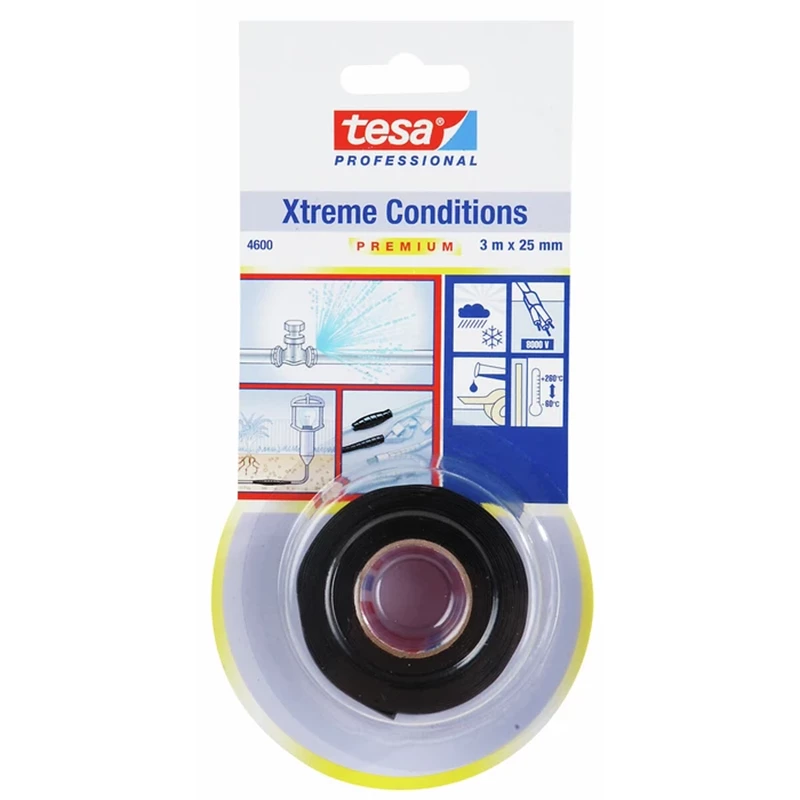 Silikoniteippi vulkanoituva 3m/25mm 4600 musta