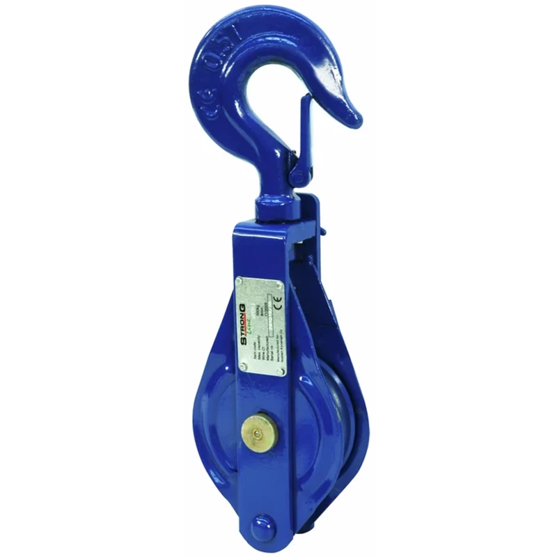 Väkipyörä 0,5T 1 Kehräinen salpakoukulla