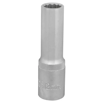 Hylsy 1/2"- 12mm 12-Kulma Pitkä