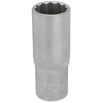 Hylsy 1/2"- 22mm 12-Kulma Pitkä
