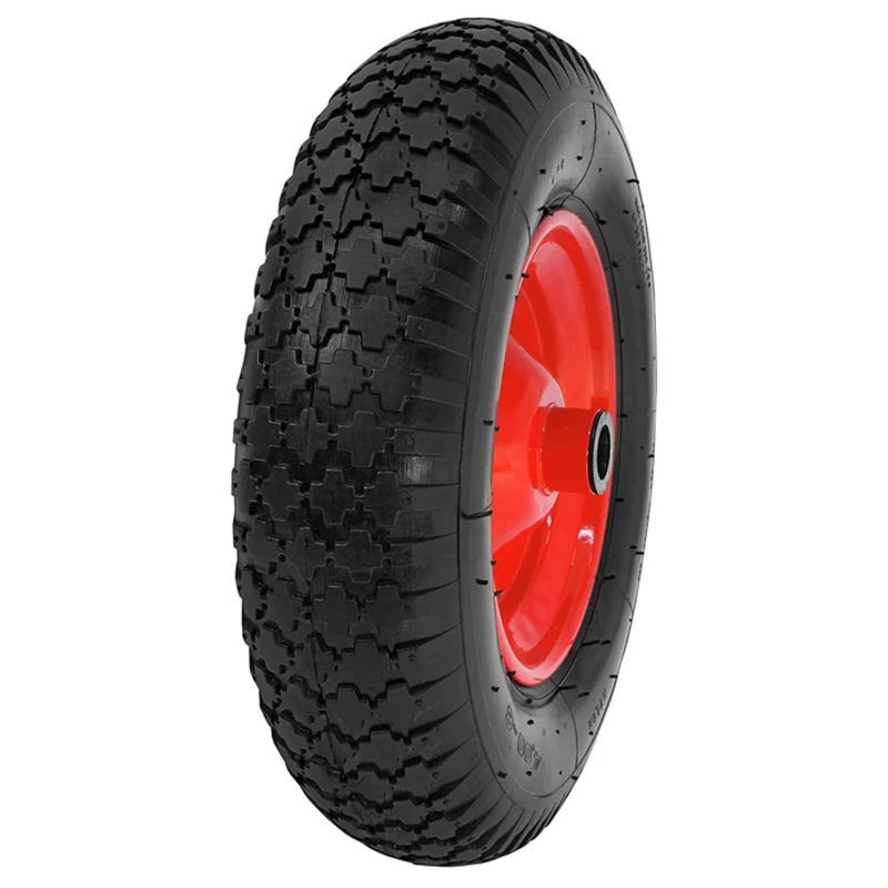 Pyörä 4.00X8/2 Met/Liukul. Täydellinen
