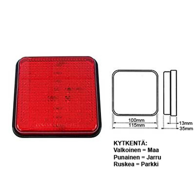 LED-Takavalo, 10-30V (Parkki/Jarru)