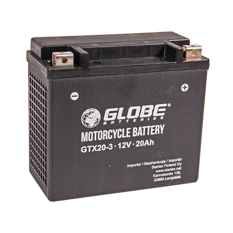 Globe Geeliakku 12V 20AH 175X87X154 -/+ 310A (EN)