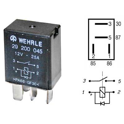 Mikrorele Wehrle 12V