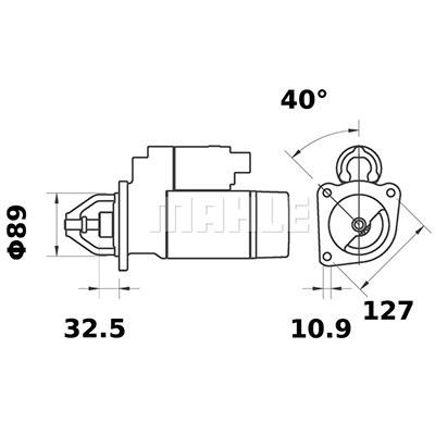 Startti IS1098 12V 3,2KW