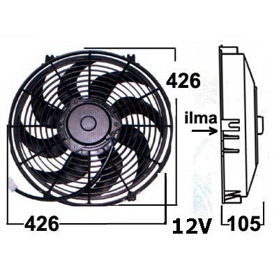 Vapaatuuletin 12V/16'