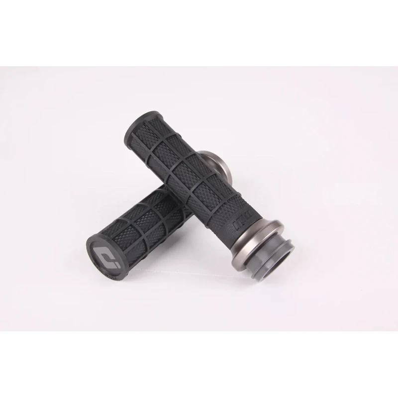 ODI Street V-TWIN Lock-On HART-LUCK Full-Waffle BLACK/Gunmetal/grey