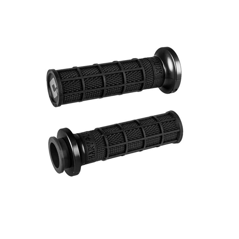 ODI Street V-TWIN Lock-On HART-LUCK Full-Waffle BLACK/Black/black