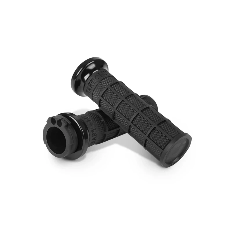 ODI Street V-TWIN Lock-On HART-LUCK Full-Waffle BLACK/Black/black