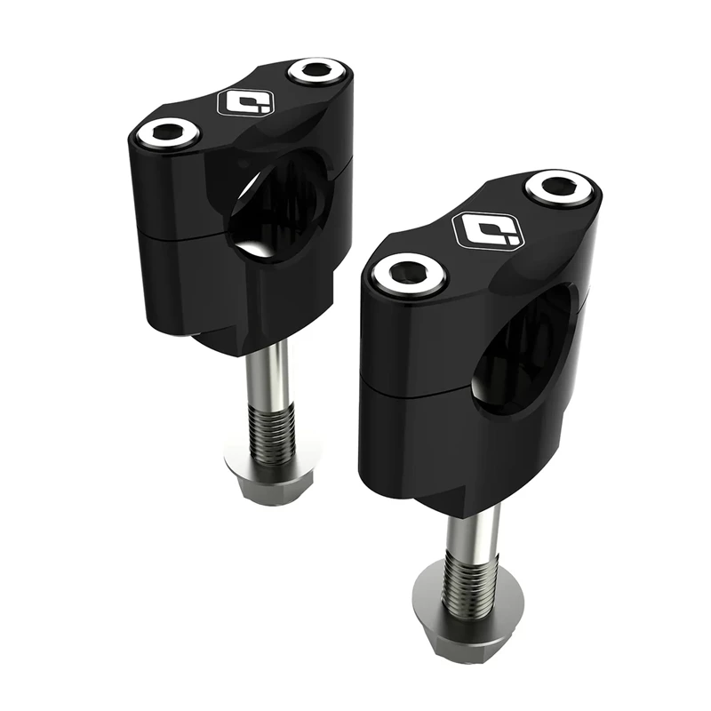 ODI MX BAR MOUNTS-OVERSIZED 1-1/8" (Drop-In Style) Shot Peened BLACK