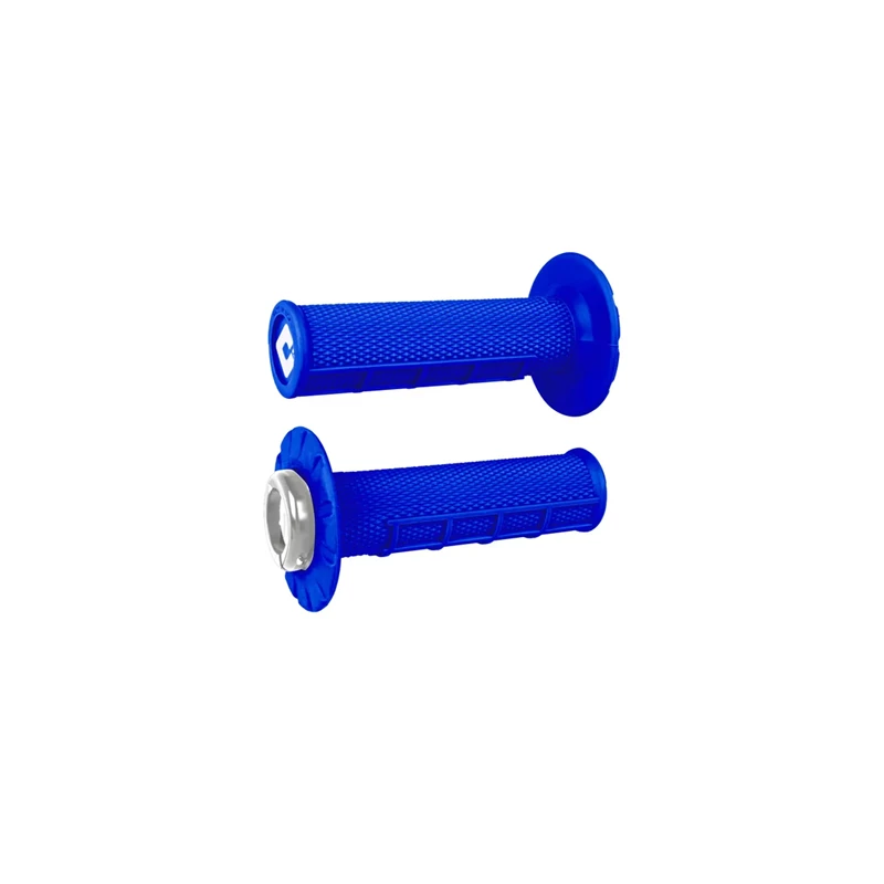 ODI Half-Waffle V2.1 ATV MX Grip 125mm Bright Blue/Silver