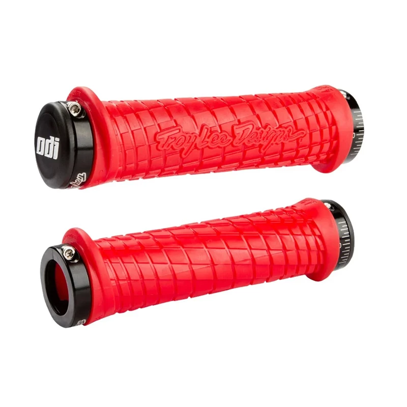 ODI LOCK-ON Grips Troy Lee Designs Signature Series Bright Red W/Black