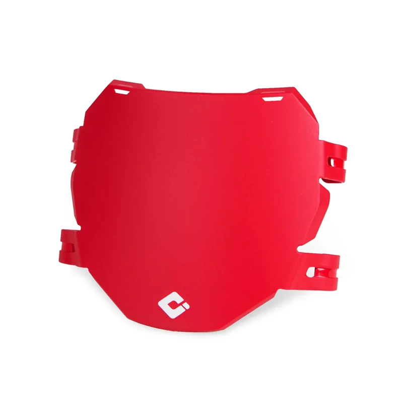 ODI DH E-MTB Number Plate for use with Triple-Crown Forks - Red