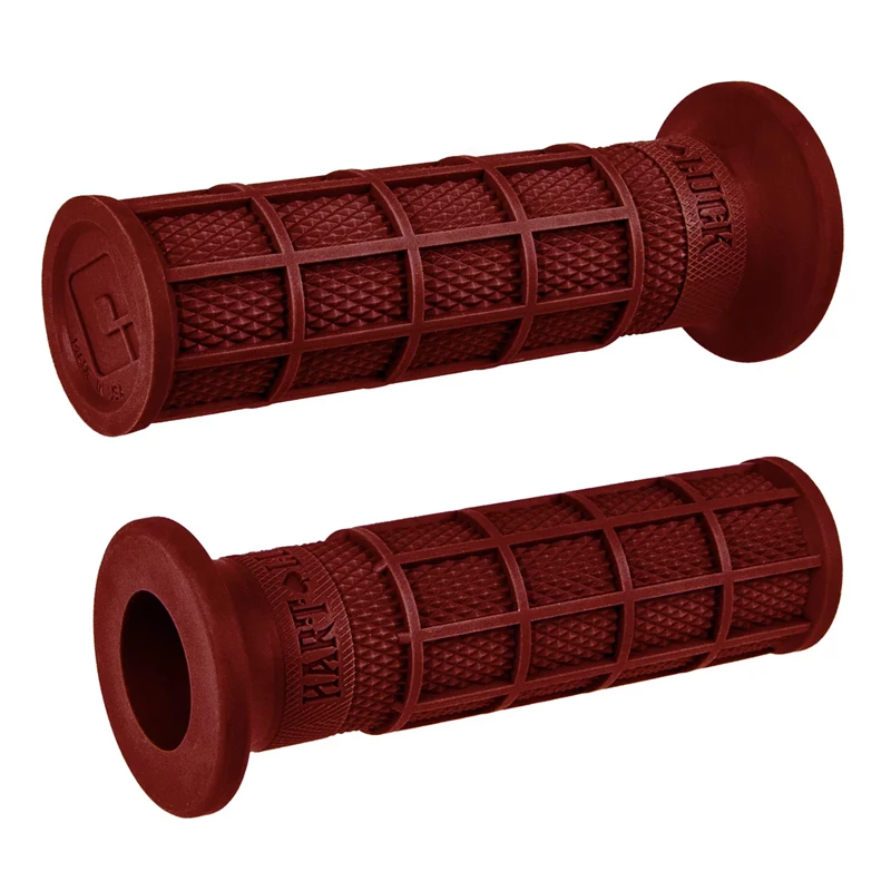 ODI Street V-Twin HART-LUCK Full-Waffle Grip Dark Red