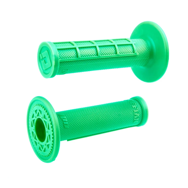 ODI Glue-On Grip Half-Waffle MX Single-Ply (Ruffian) FLO-Green