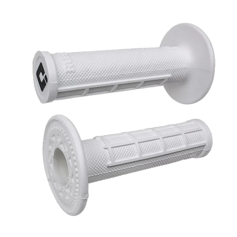 ODI Glue-On Grip Half-Waffle MX Single-Ply (Ruffian) White (Pro Soft)